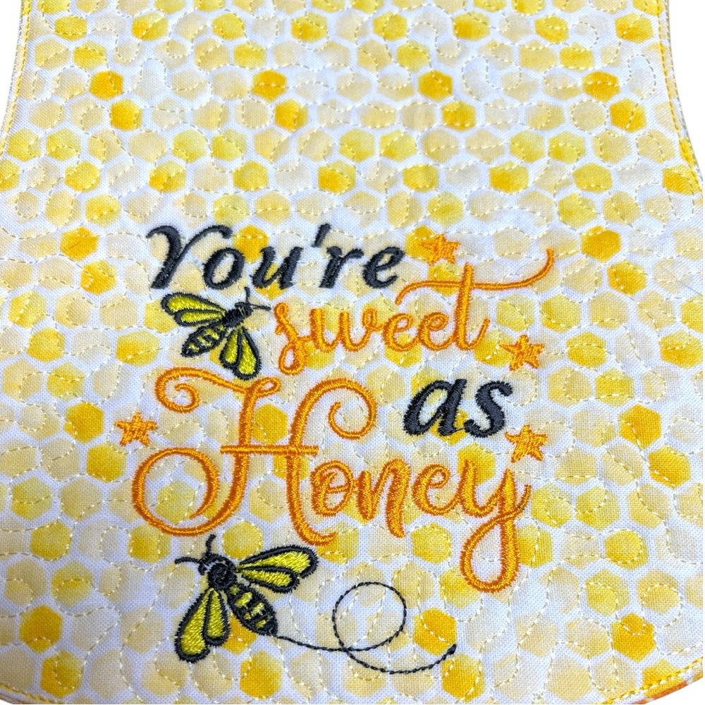 Hand Crafted Flannel Burp Cloth Contoured Padded Fabric Quilted Reversible - Picture 9 of 10